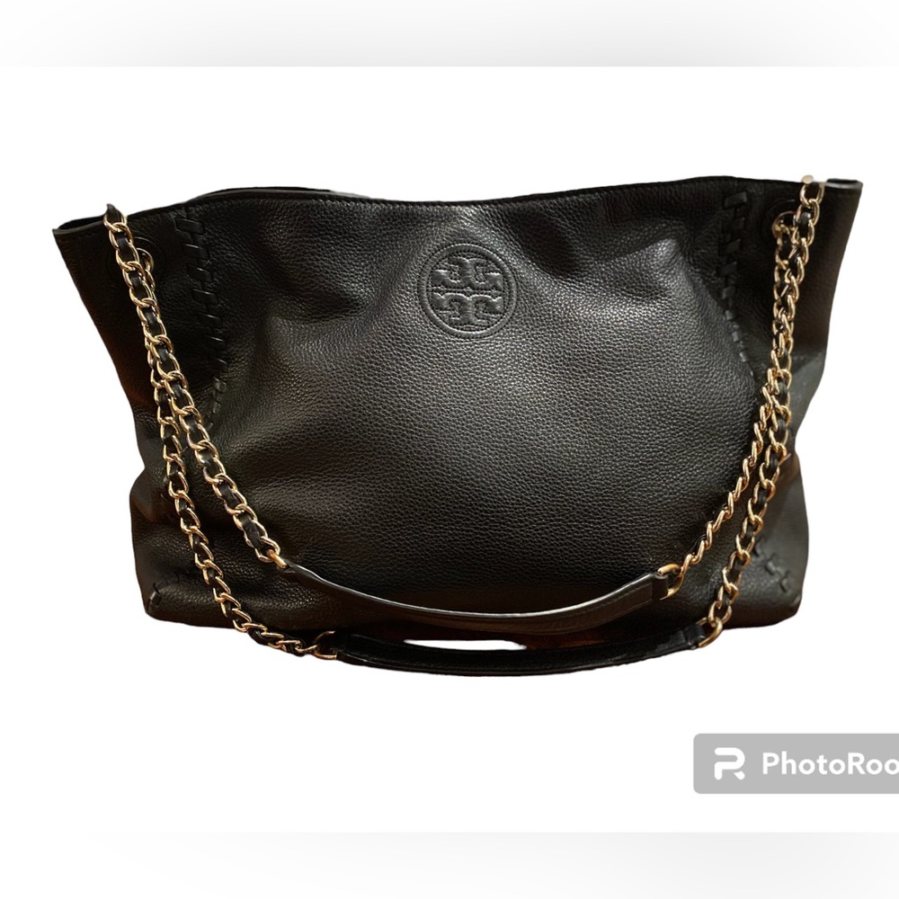 Tory Burch Marion Gold Chain Leather Purse